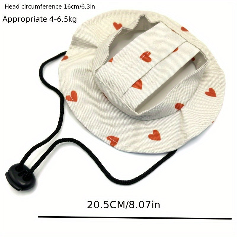 Cat Hat Out Dog Visor Ears, Hood Pet Bucket Hat Cute Headgear