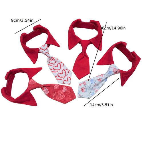 1pc Valentine'S Day Pet Bow Tie Suit Scarf for Cats - Cute Polyester Cat And Dog Neck Accessory, Suitable for Weddings, Valentine'S Day, Party Decoration And Photos, Cute Accessory