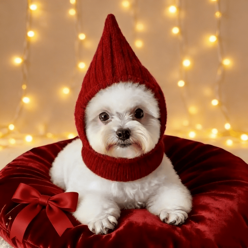 2pcs Warm Knitted Dog Hats for Winter - Pointed Pet Suitable for Medium & Large Dogs, Hand Washable Cozy Hat for Weather, Fit for Breed Sizes, for,, Labrador & More