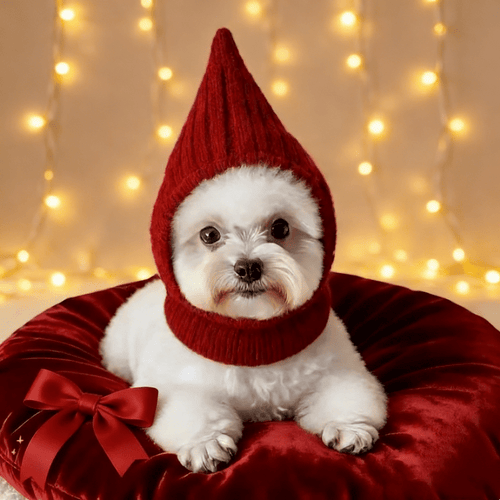 2pcs Warm Knitted Dog Hats for Winter - Pointed Pet Suitable for Medium & Large Dogs, Hand Washable Cozy Hat for Weather, Fit for Breed Sizes, for,, Labrador & More